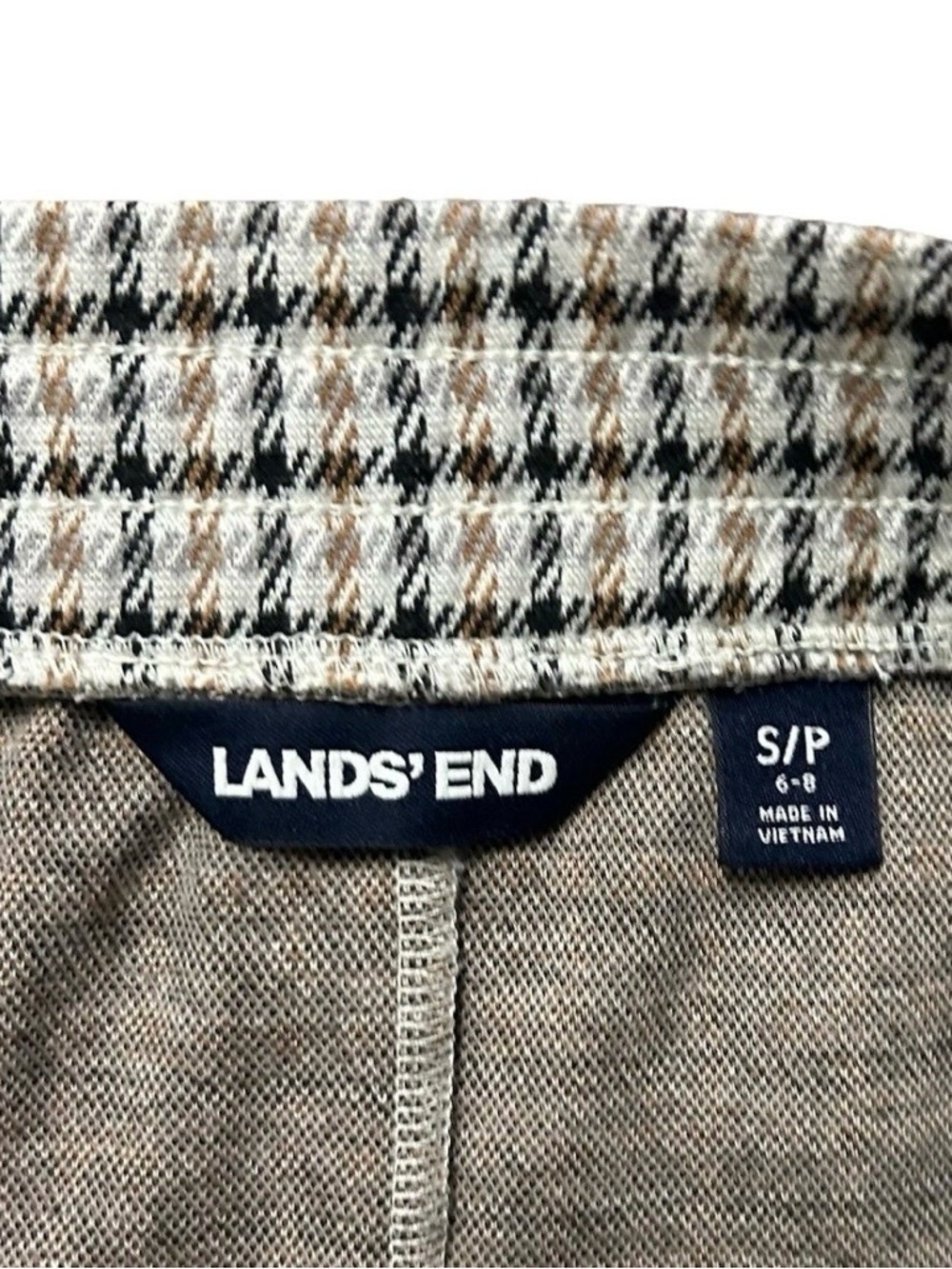 Women’s Lands End Plaid Pencil Skirt Size Small (6-8) - Picture 2 of 2